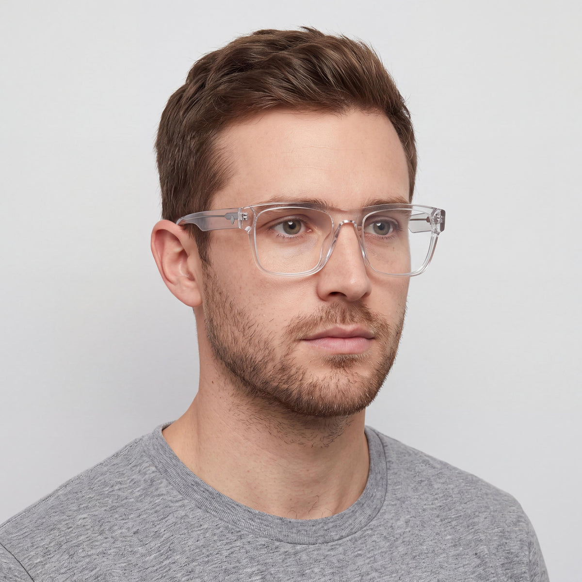 Spy Discord Optical 56 Transparent White Eyeglasses Unisex, 56mm, Photo 5