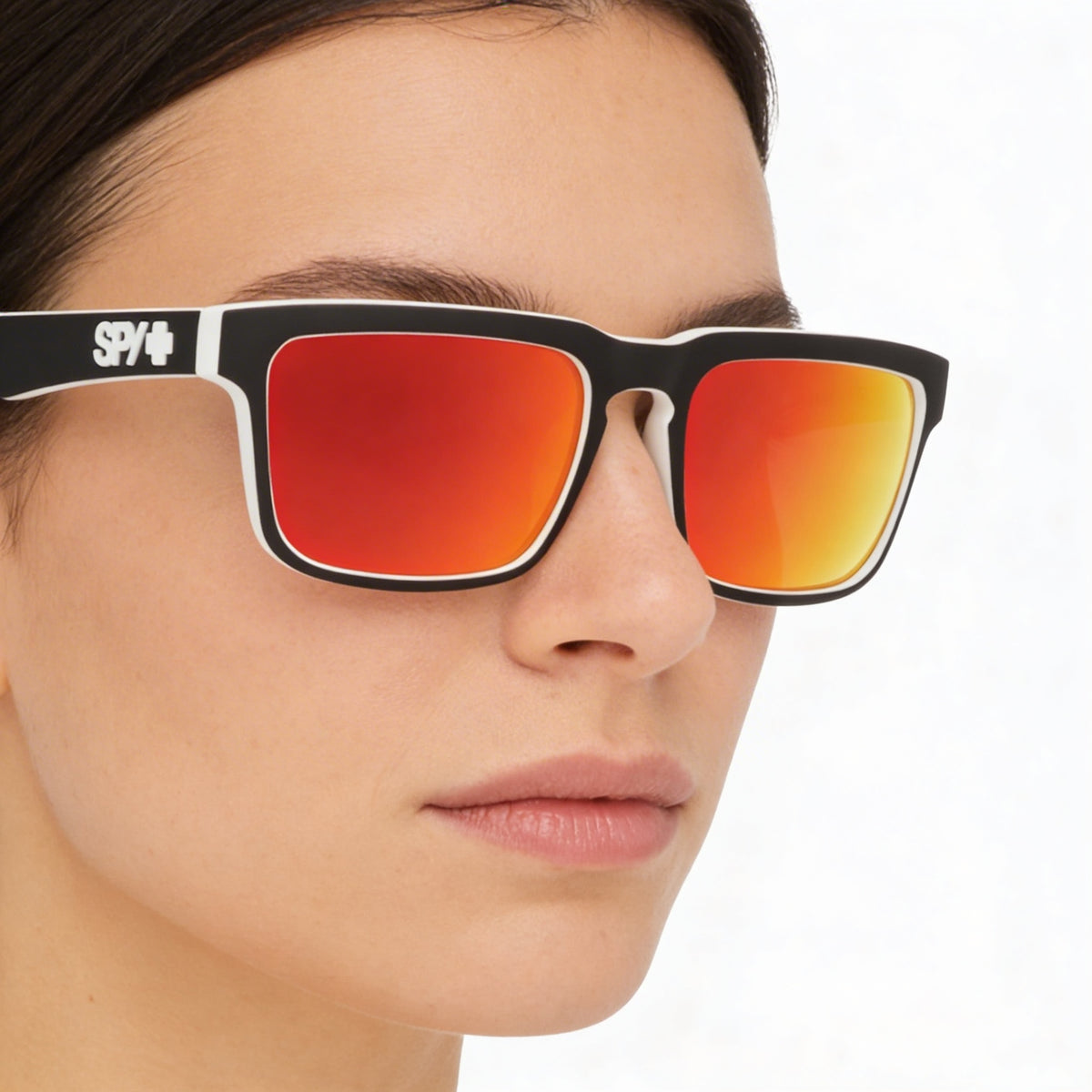 Gafas de sol rectangulares negras Spy para mujer, 57 mm, Photo 3