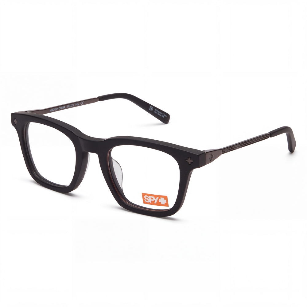 Spy Hardwin Fusion 50 Black Rectangle Eyeglasses for Unisex, Plastic frame
