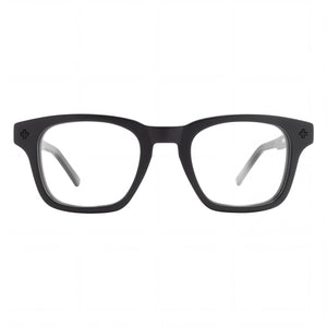 Spy Hardwin Fusion 52 Square Eyeglasses for Men — front view, Plastic