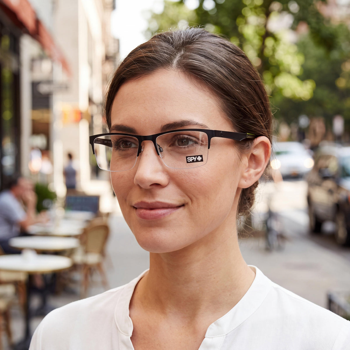 Spy Hawke 54 Matte Black Eyeglasses Unisex, 54mm, Photo 4