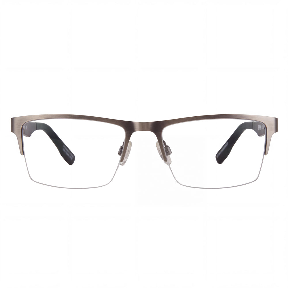 Spy Hawke 54 Rectangle Eyeglasses for Unisex — front view, Acetate