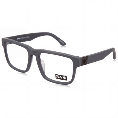 Spy Helm Optical 54 Gray Rectangle Eyeglasses Unisex, Acetate frame