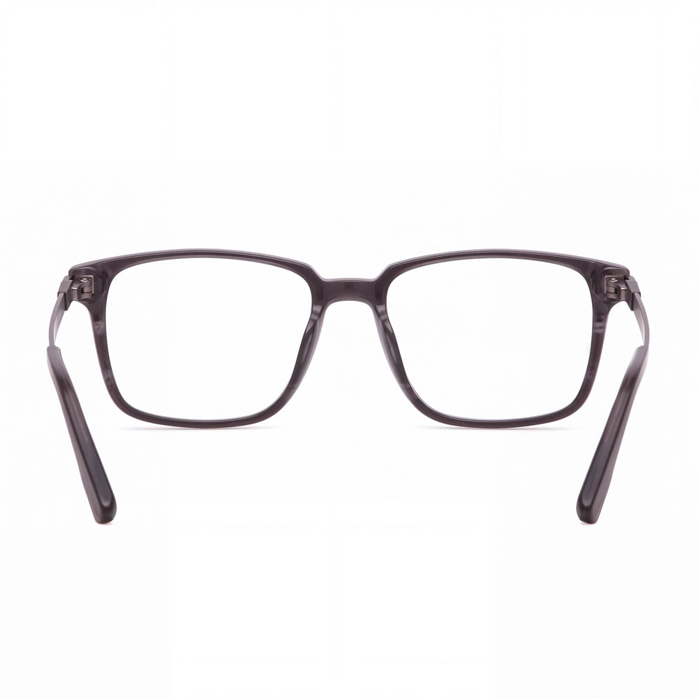 Spy Major 57 Rectangle Eyeglasses for Men — front view, Acetate
