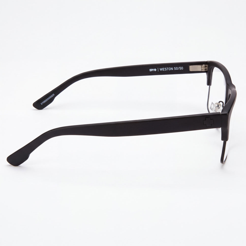 Spy Rectangle Eyeglasses for Unisex — front view, Acetate