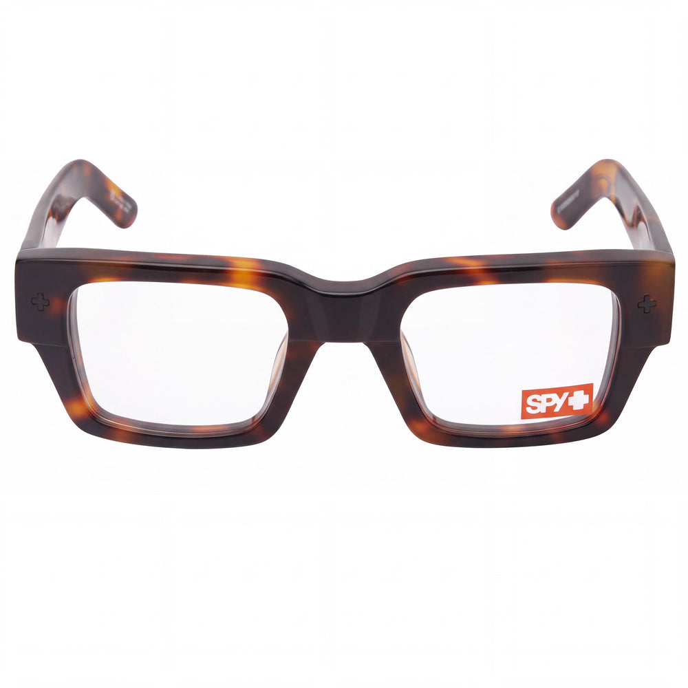 Spy Oslind 50 Square Eyeglasses Unisex — front view, Acetate