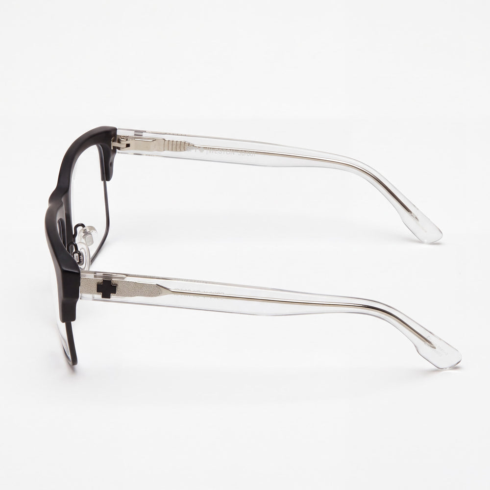 Spy Weston 5050 57 Rectangle Eyeglasses Unisex — front view, Acetate