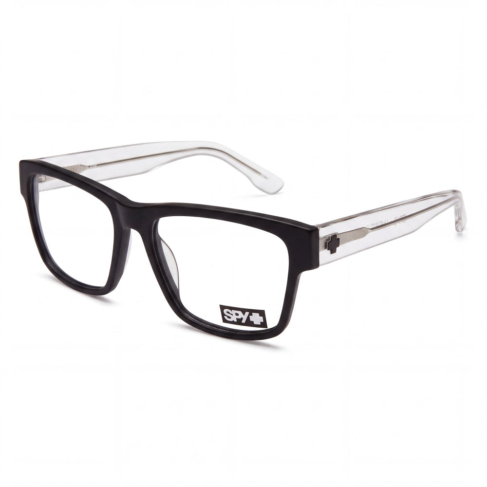 Spy WESTON 54 Black Rectangle Eyeglasses for Unisex, Plastic lens
