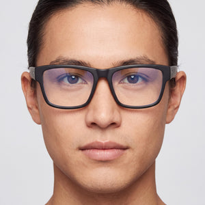 Spy WESTON Square Eyeglasses Unisex — front view, Acetate