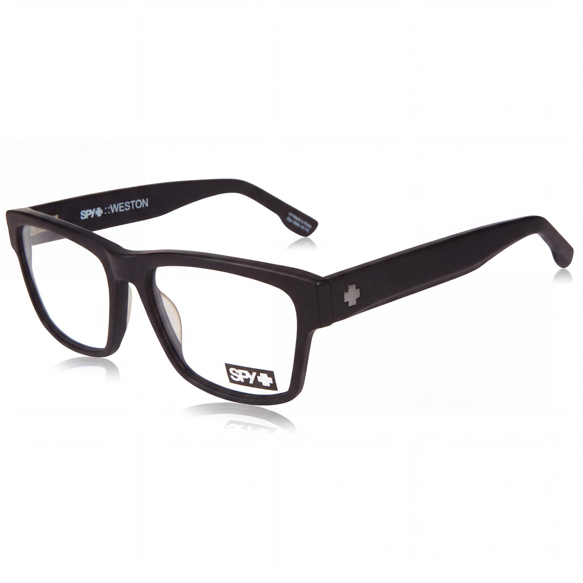 Spy WESTON Matte Black Square Eyeglasses Unisex, 54mm, Photo 1