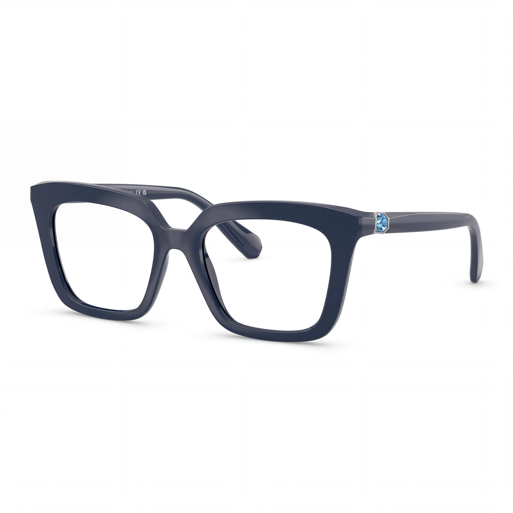 Swarovski Sk2043 Blue Square Eyeglasses for Women, Plastic frame