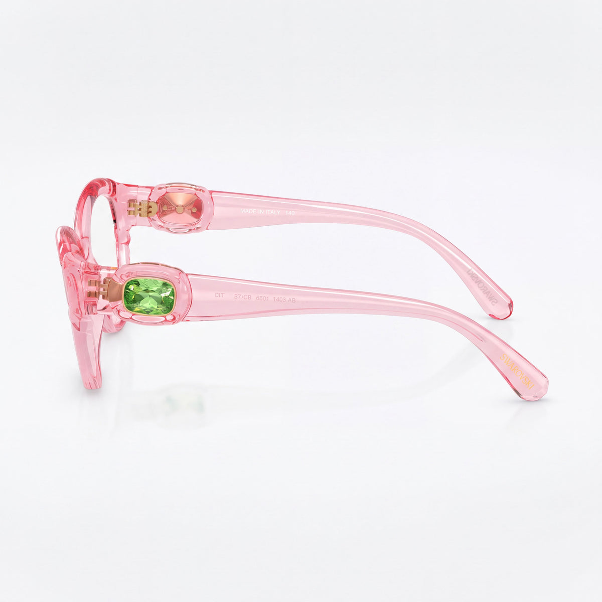 Swarovski Sk2057 Transparent Pink Cat Eye Eyeglasses for Women, Photo 2