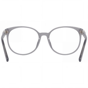 Swarovski SK5310 Rectangle Eyeglasses Women — side view, Gray Plastic temples