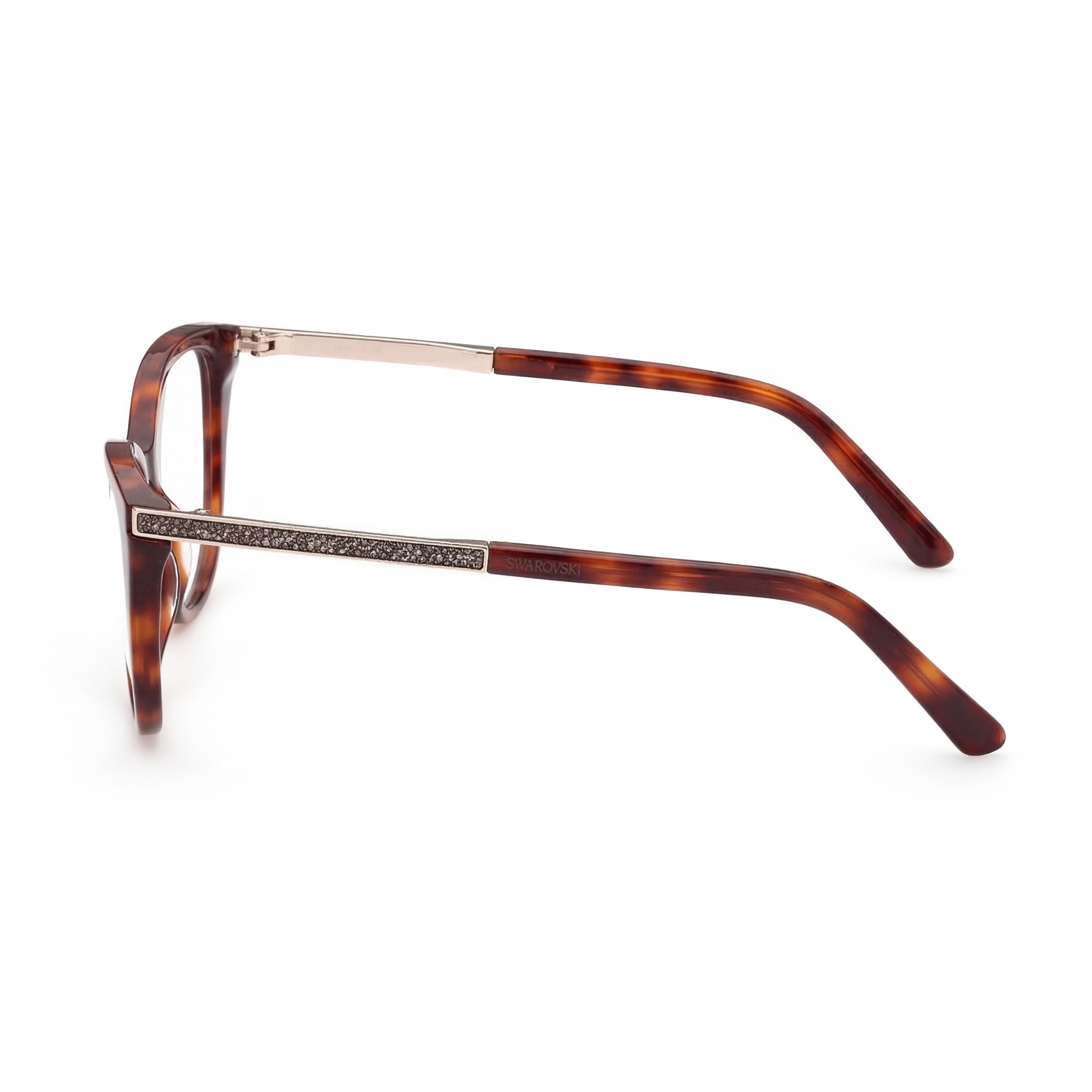 Swarovski SK5414 Havana Cat Eye Eyeglasses for Women, Acetate 53mm, Photo 2