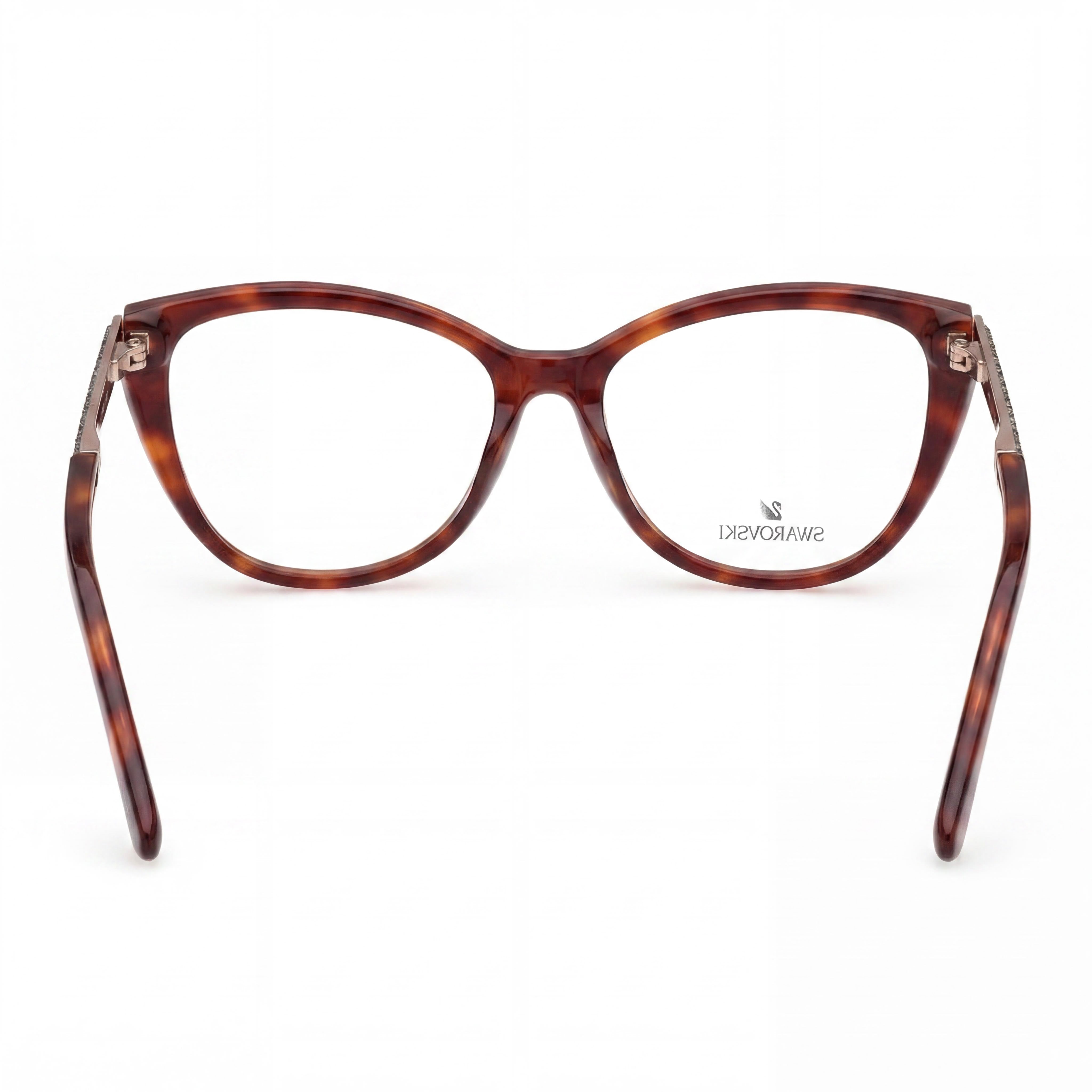 Swarovski SK5414 Havana Cat Eye Eyeglasses for Women, Acetate 53mm, Photo 3