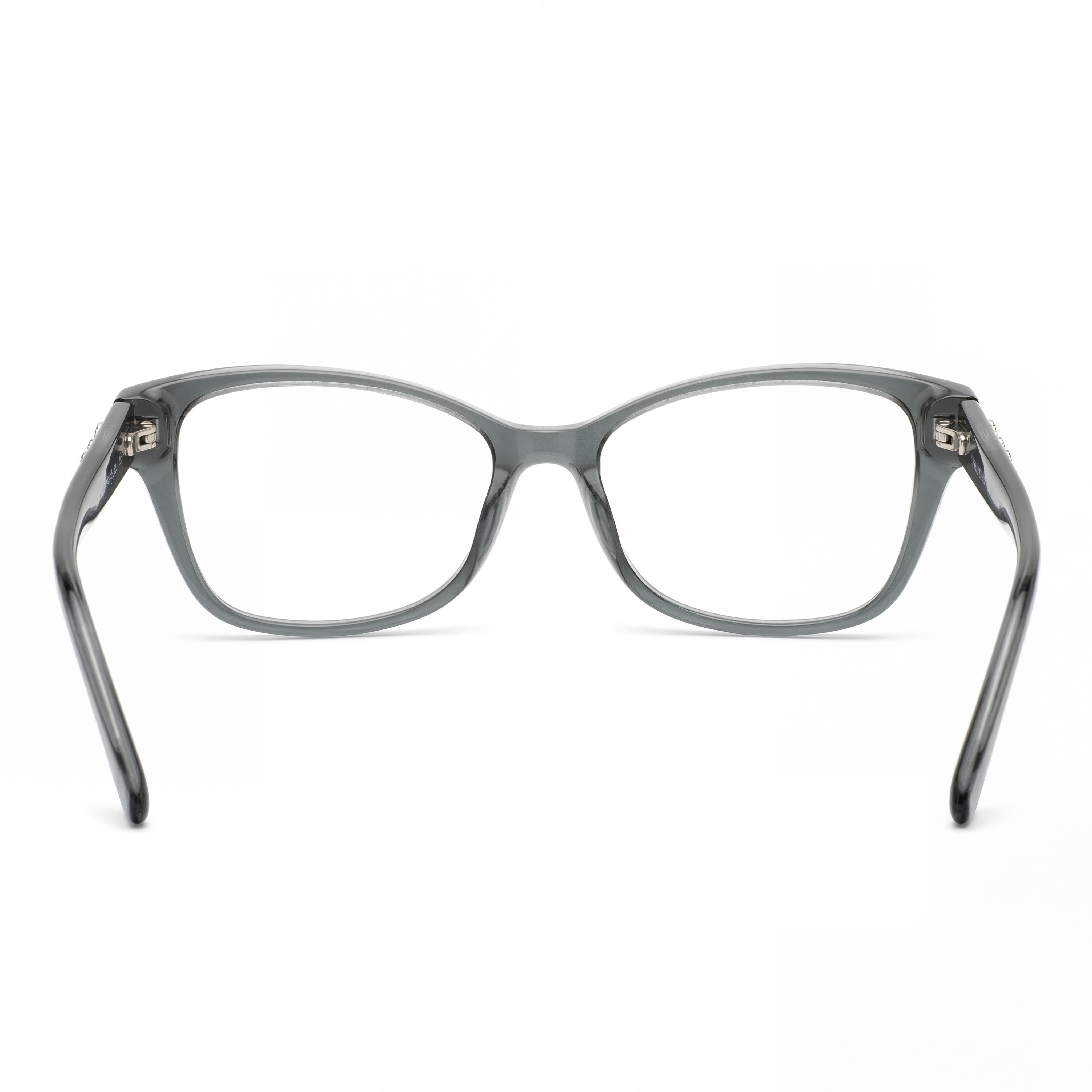 Swarovski SK5430 Grey Rectangle Eyeglasses for Women, Plastic 53mm, Photo 3