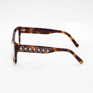 Swarovski SK5452 Rectangle Eyeglasses for Women — front view, Plastic