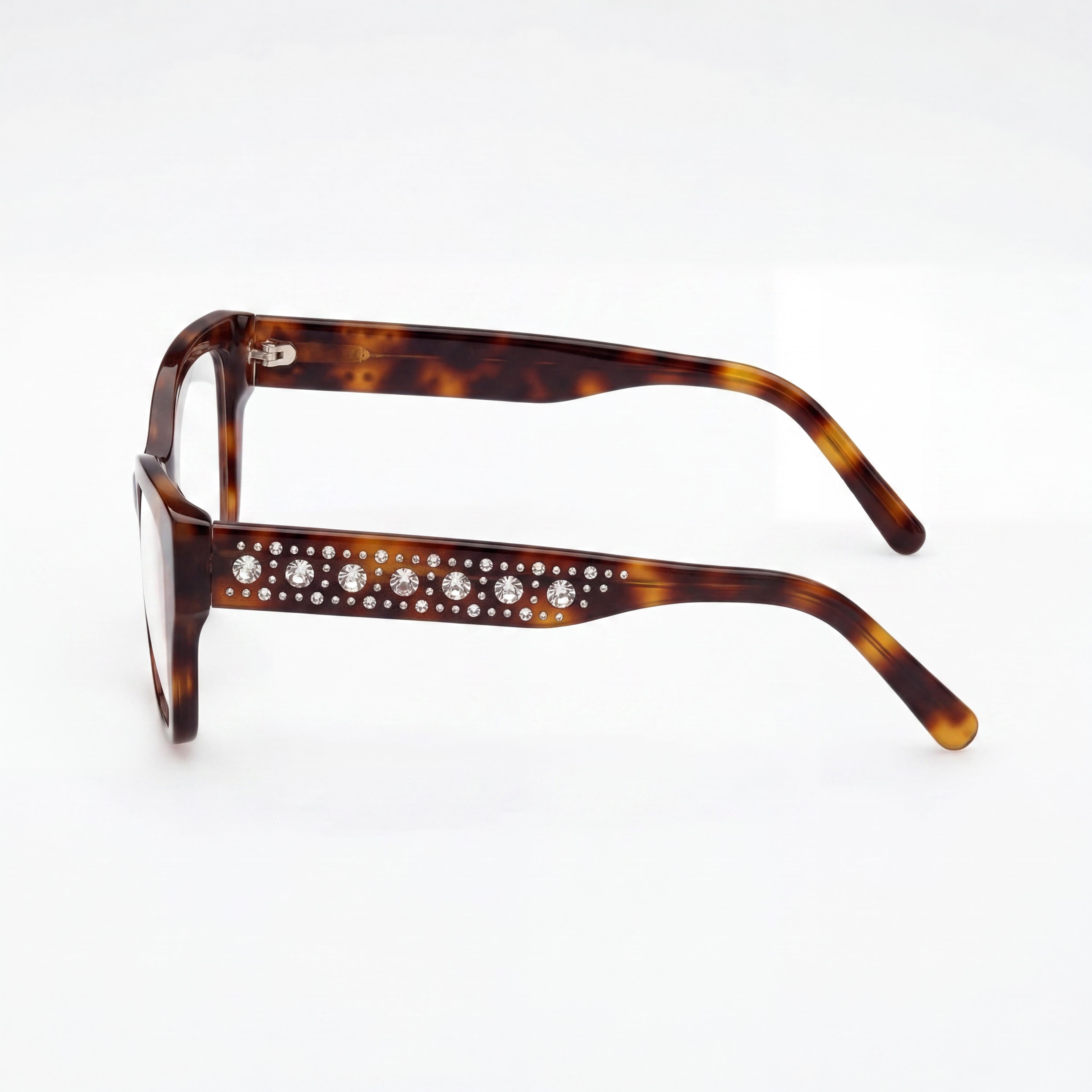 Swarovski SK5452 Dark Havana Rectangle Eyeglasses for Women, 52mm, Photo 2