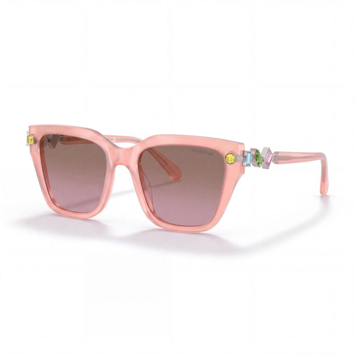 Swarovski Sk6041 Milky Pink Square Sunglasses for Women, 53mm, Photo 1