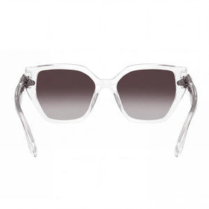Swarovski Sk6044u Hexagonal Sunglasses Women — side view, Non-Polarized Gradient Grey lens