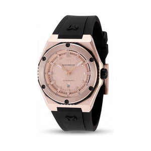 TechnoMarine CORAL Legacy TM-416048 Rose Gold Dial Stainless Steel Unisex Watch, 36mm