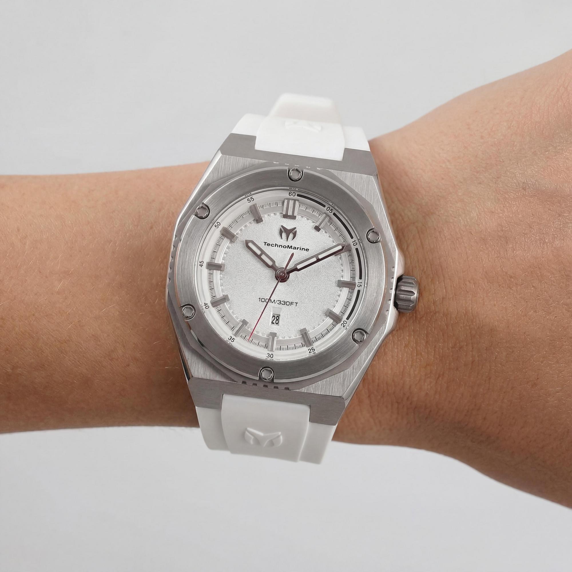 TechnoMarine CORAL Legacy TM-416049 Women's Watch, Silver Dial 36mm, Photo 3