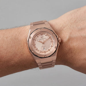 TechnoMarine CORAL Legacy TM-416058 Women's Watch — side view, Stainless Steel case 36mm