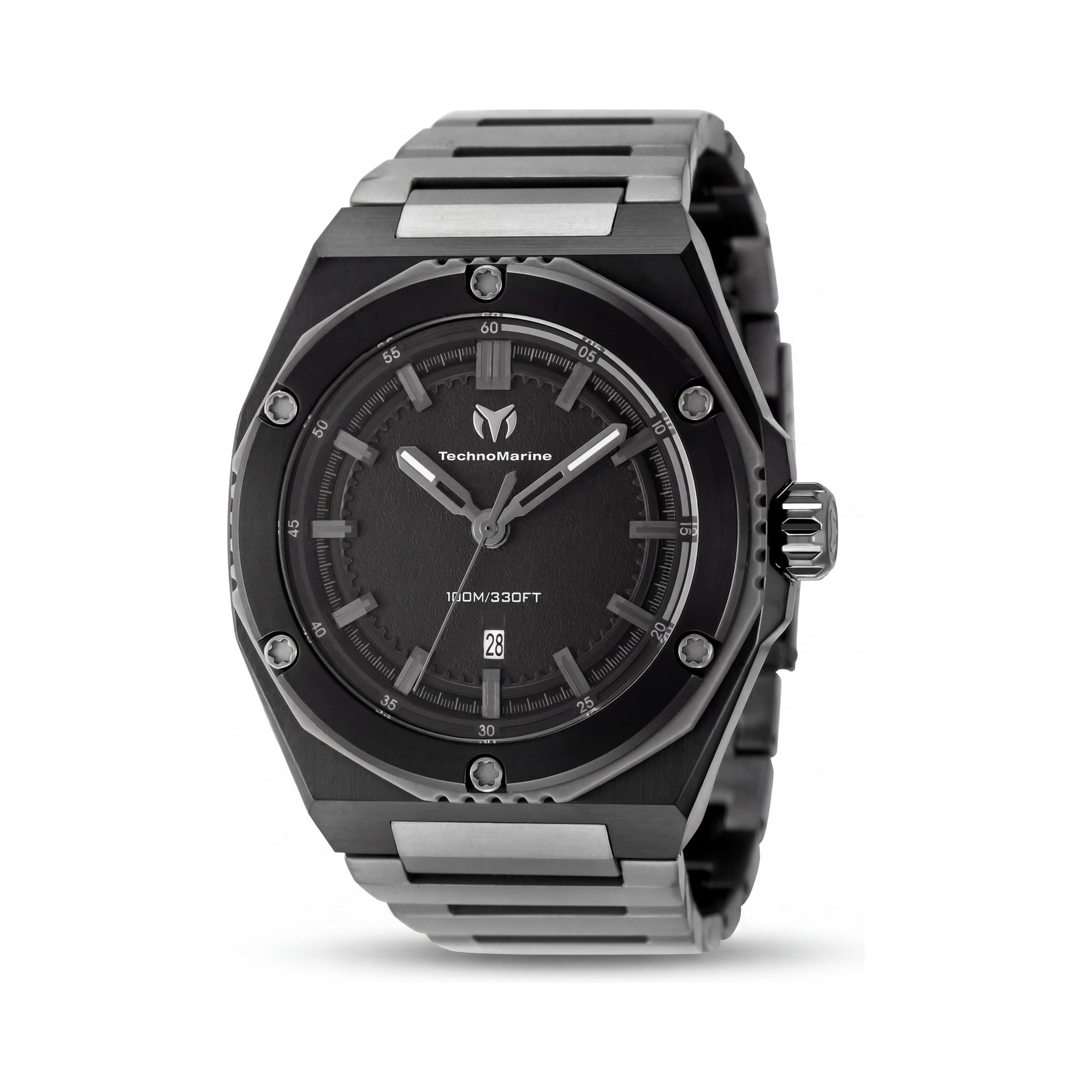 Reloj unisex TechnoMarine CORAL Legacy TM-416061, esfera negra de 45 mm, Photo 1