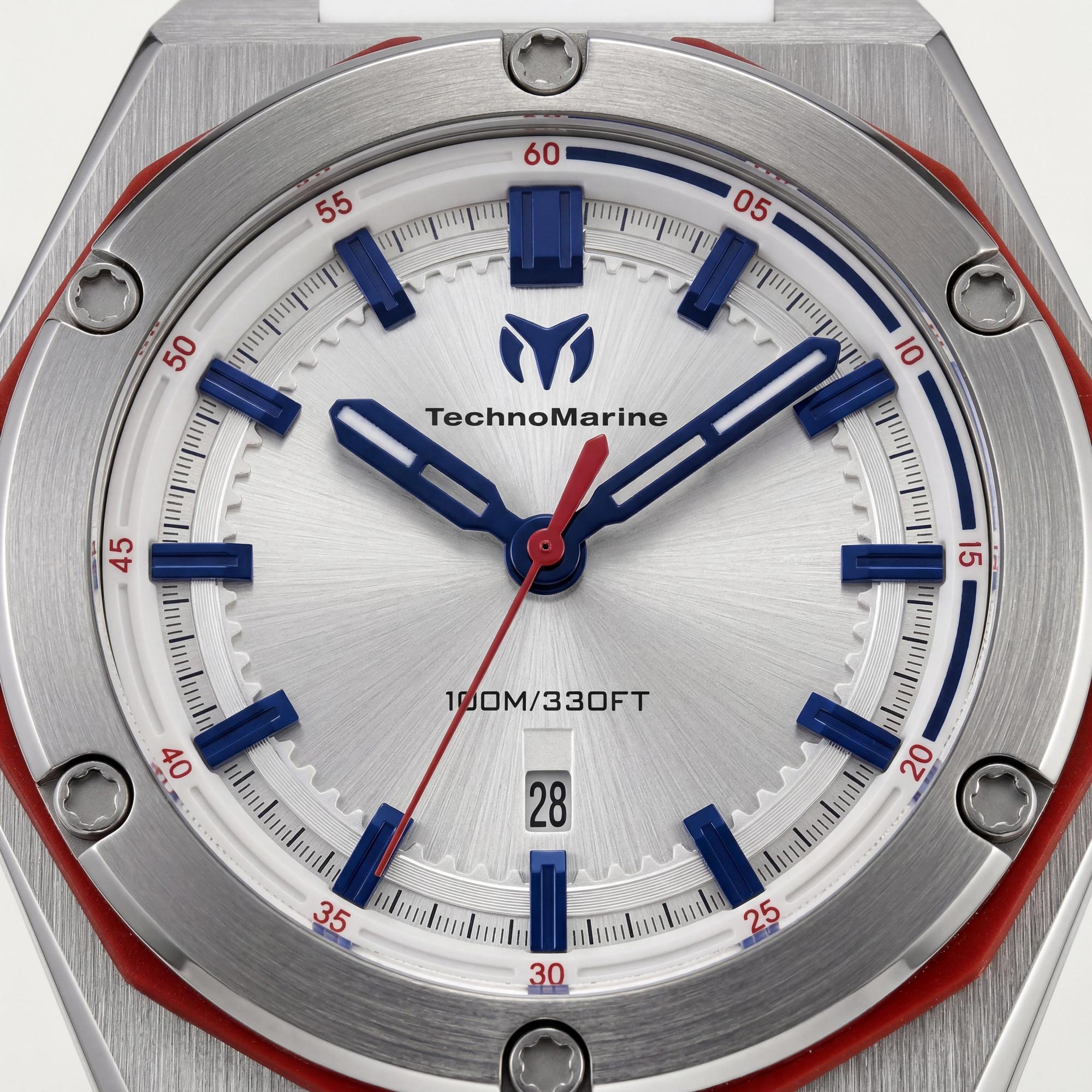 TechnoMarine CORAL Legacy TM-416066 Unisex Watch, Silver Dial 45mm, Photo 2