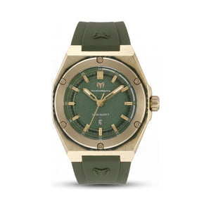 TechnoMarine Coral Legacy TM-416083 Gold Dial Stainless Steel Unisex Watch, 36mm