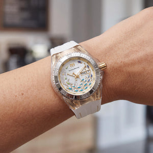TechnoMarine Cruise Dream TM-115117 for Women Watch — side view, Rose Gold-Plated Stainless Steel case 40mm