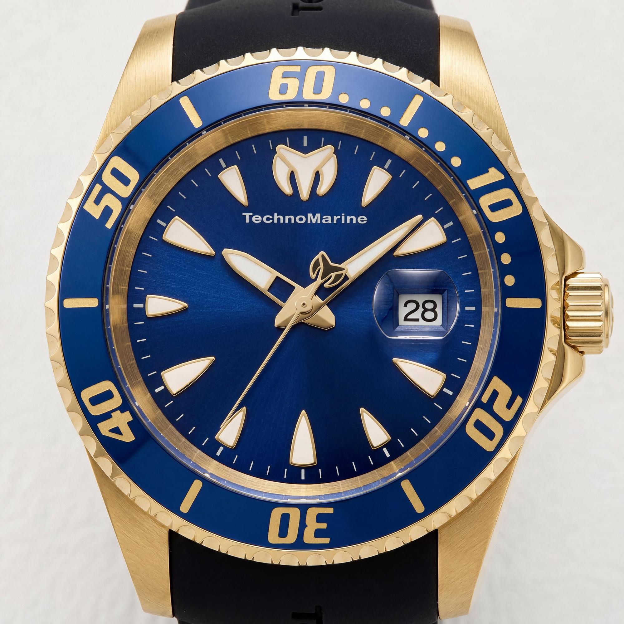 Reloj TechnoMarine Cruise para hombre, esfera azul de acero inoxidable de 42 mm, Photo 2