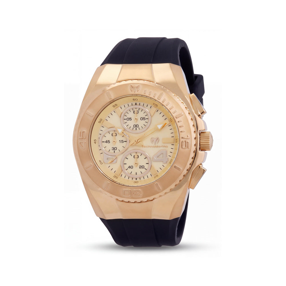 TechnoMarine TM-124031 Gold Stainless Steel Men's Watch, 43mm