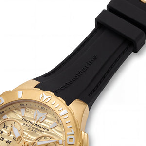 TechnoMarine Cruise TM-115079 Men's Watch — side view, Stainless Steel case 44mm