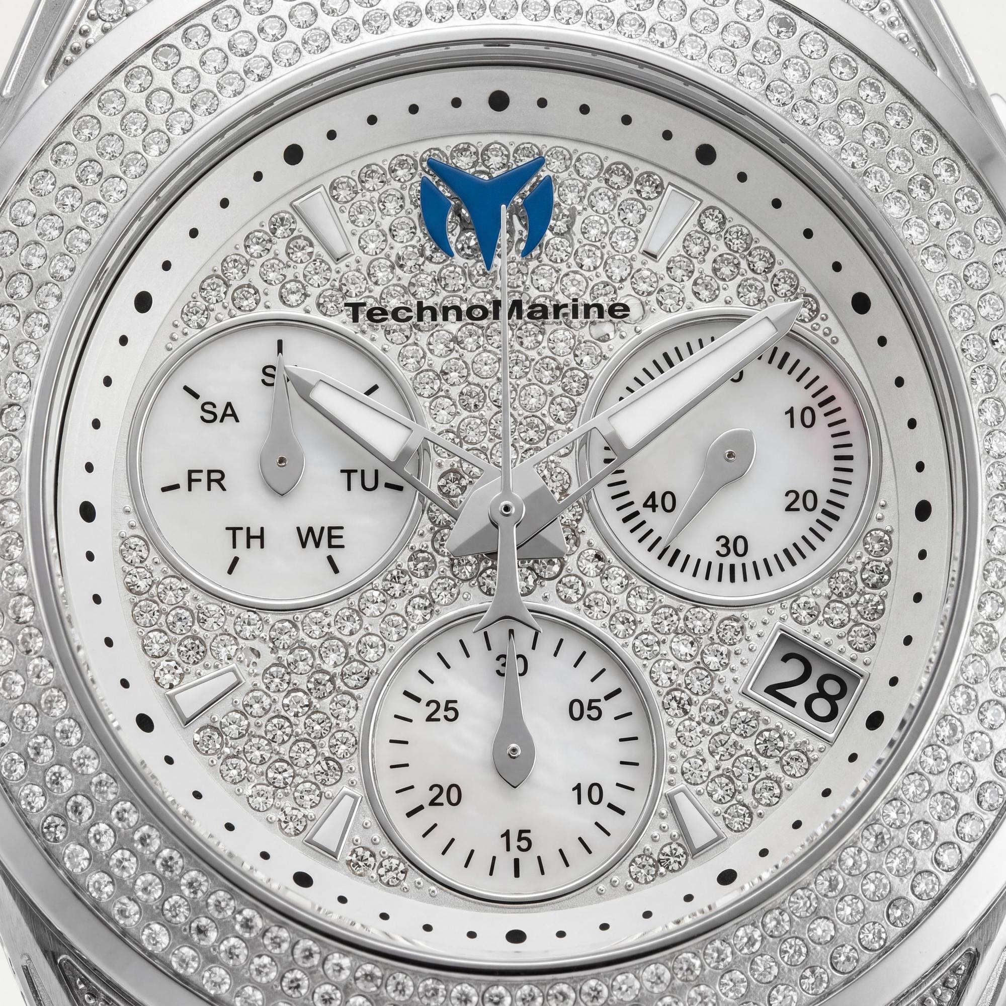 TechnoMarine TM-118107 Unisex Chronograph Watch, Silver Dial 45mm, Photo 2