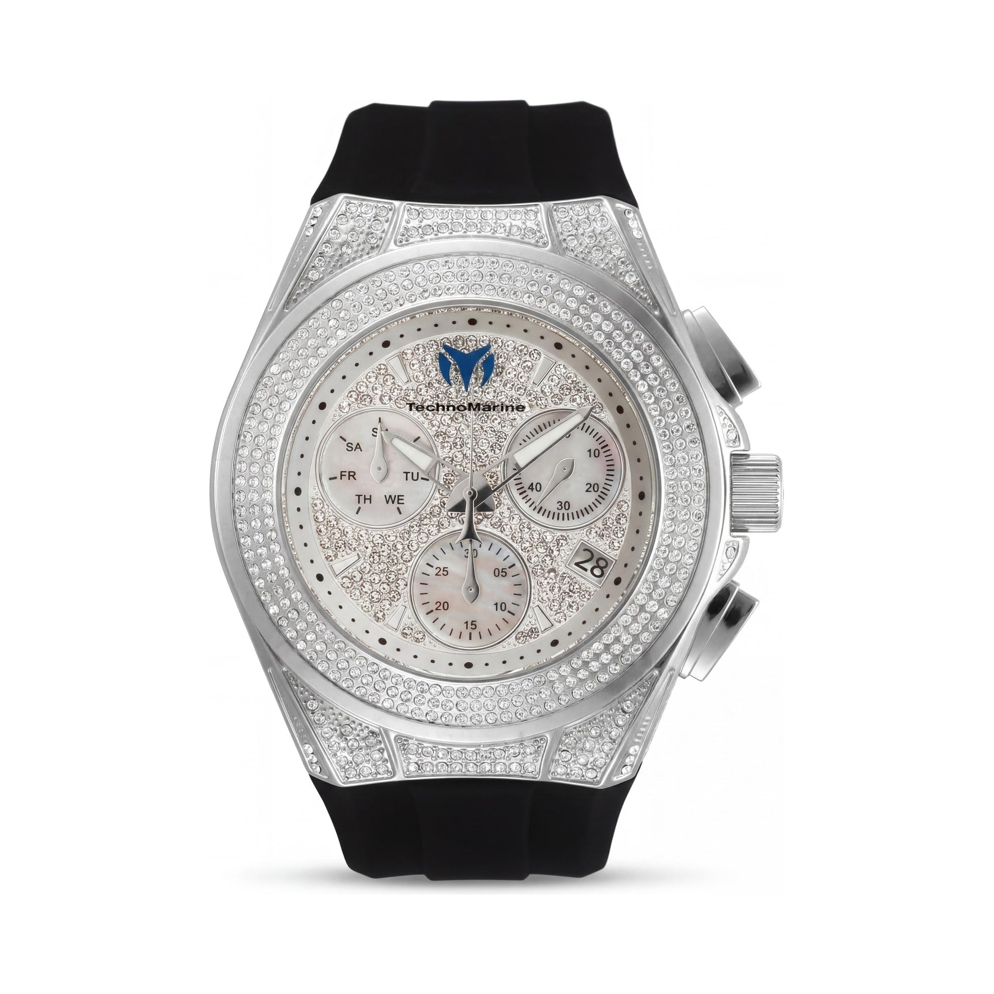 TechnoMarine TM-118107 Unisex Chronograph Watch, Silver Dial 45mm, Photo 1