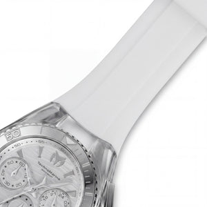 TechnoMarine Cruise TM-120033 Women's Watch — side view, Silver case 40mm