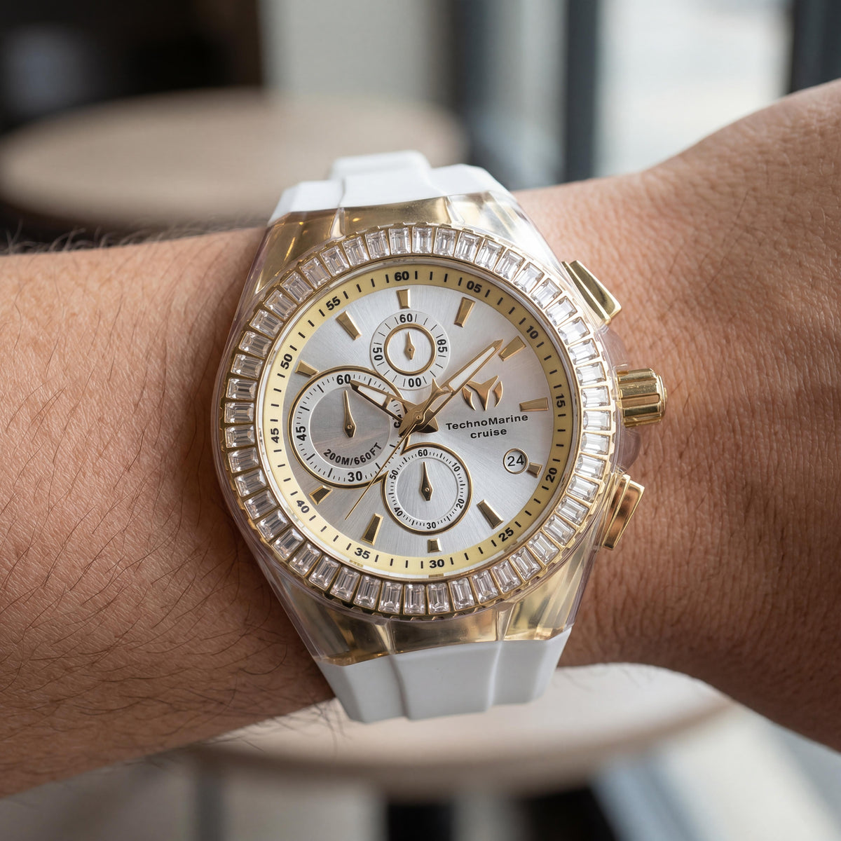 Reloj unisex TechnoMarine Cruise TM-121154 dorado, 45 mm, Photo 4