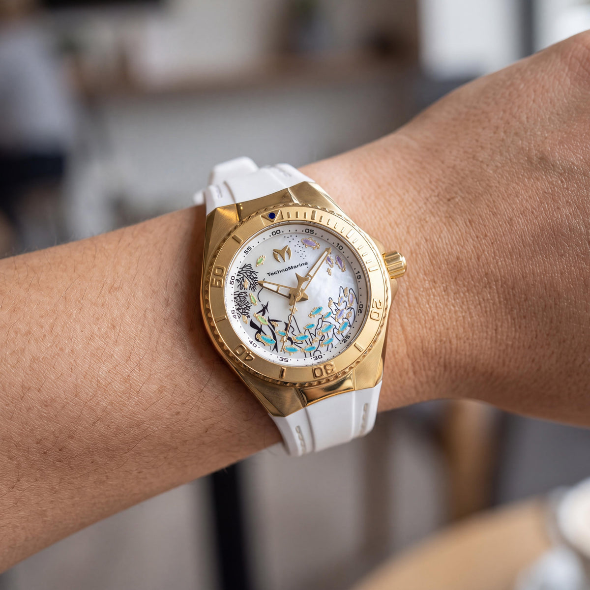 TechnoMarine Cruise TM-125009 Unisex Gold Watch, 40mm, Photo 4