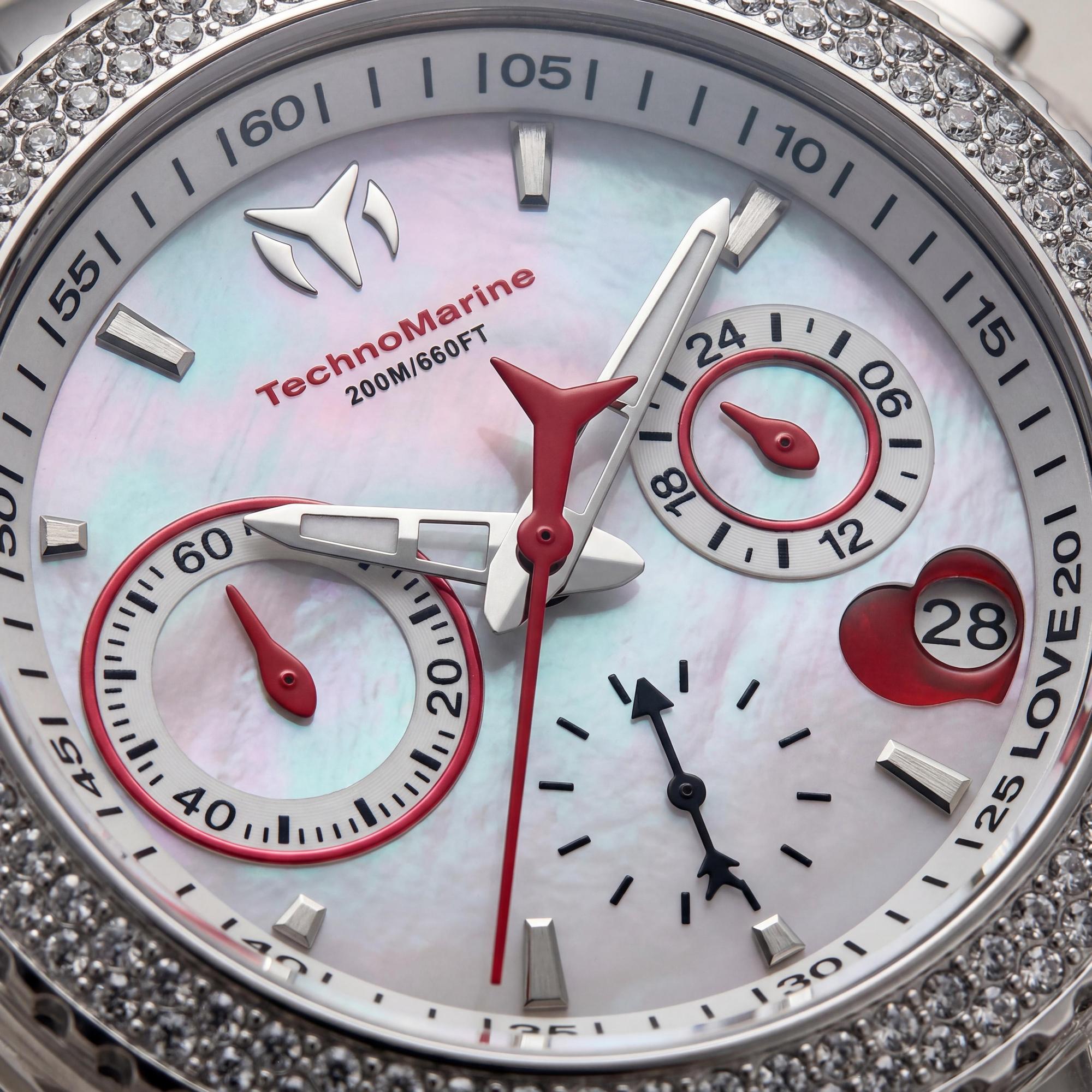 TechnoMarine 117001 Women's Chronograph Watch, Red Dial 40mm, Photo 2