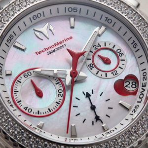TechnoMarine Cruise Valentine 117001 Women's Watch — front view, Quartz movement 40mm