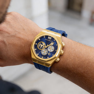 TechnoMarine Japanese Men's Watch — side view, Stainless Steel case 45mm