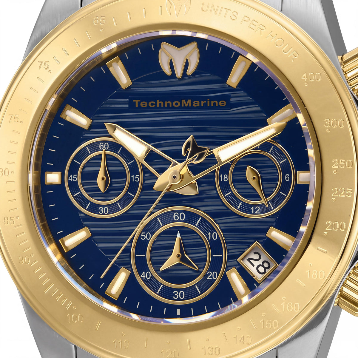 TechnoMarine Manta Gold Chronograph Watch for Women, 38mm, Photo 2