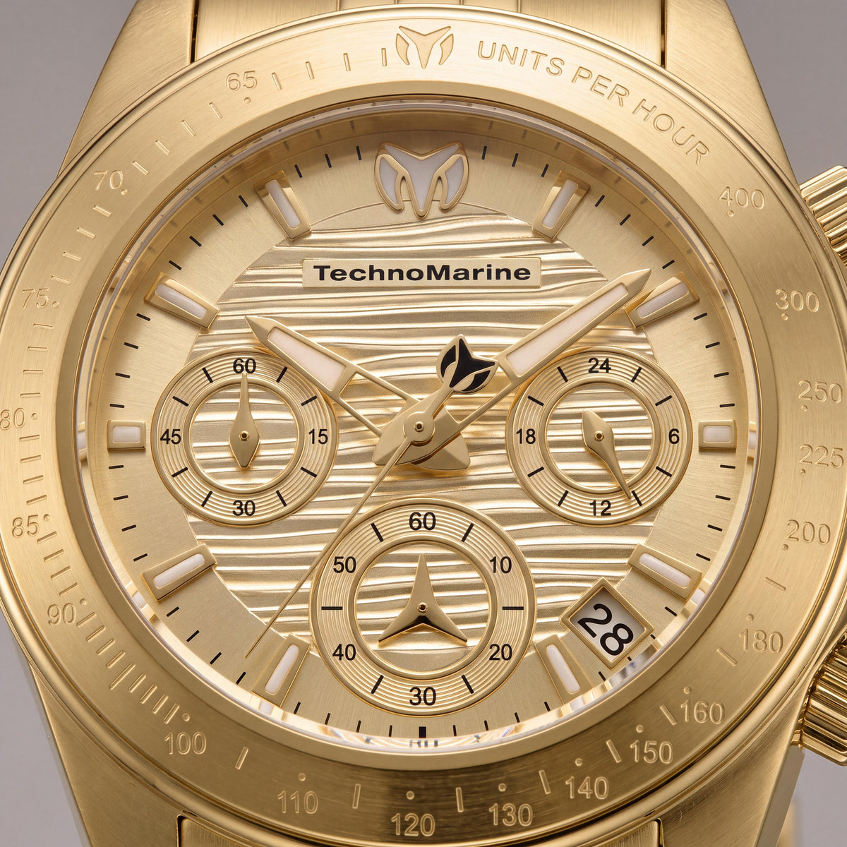 TechnoMarine Manta TM-219029 for Women Gold Chronograph Watch, 38mm, Photo 2