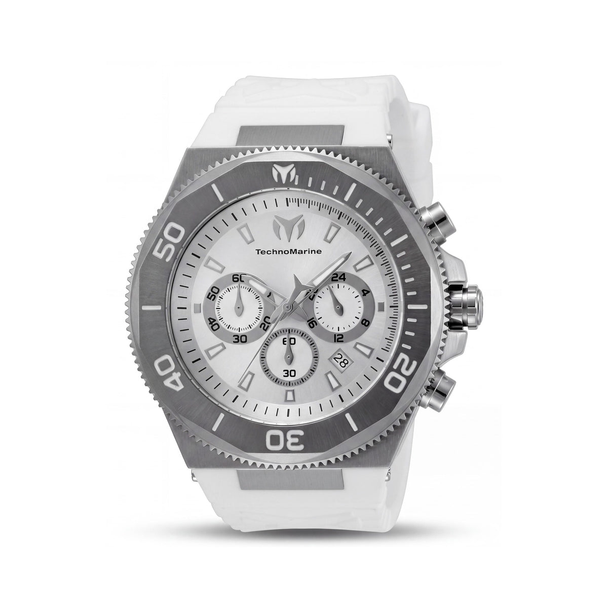 TechnoMarine Manta TM-224015 Men's Silver Chronograph Watch, 49mm, Photo 1