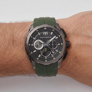 TechnoMarine Ocean Nomad TM-318100 Unisex Watch — side view, Stainless Steel case 43mm
