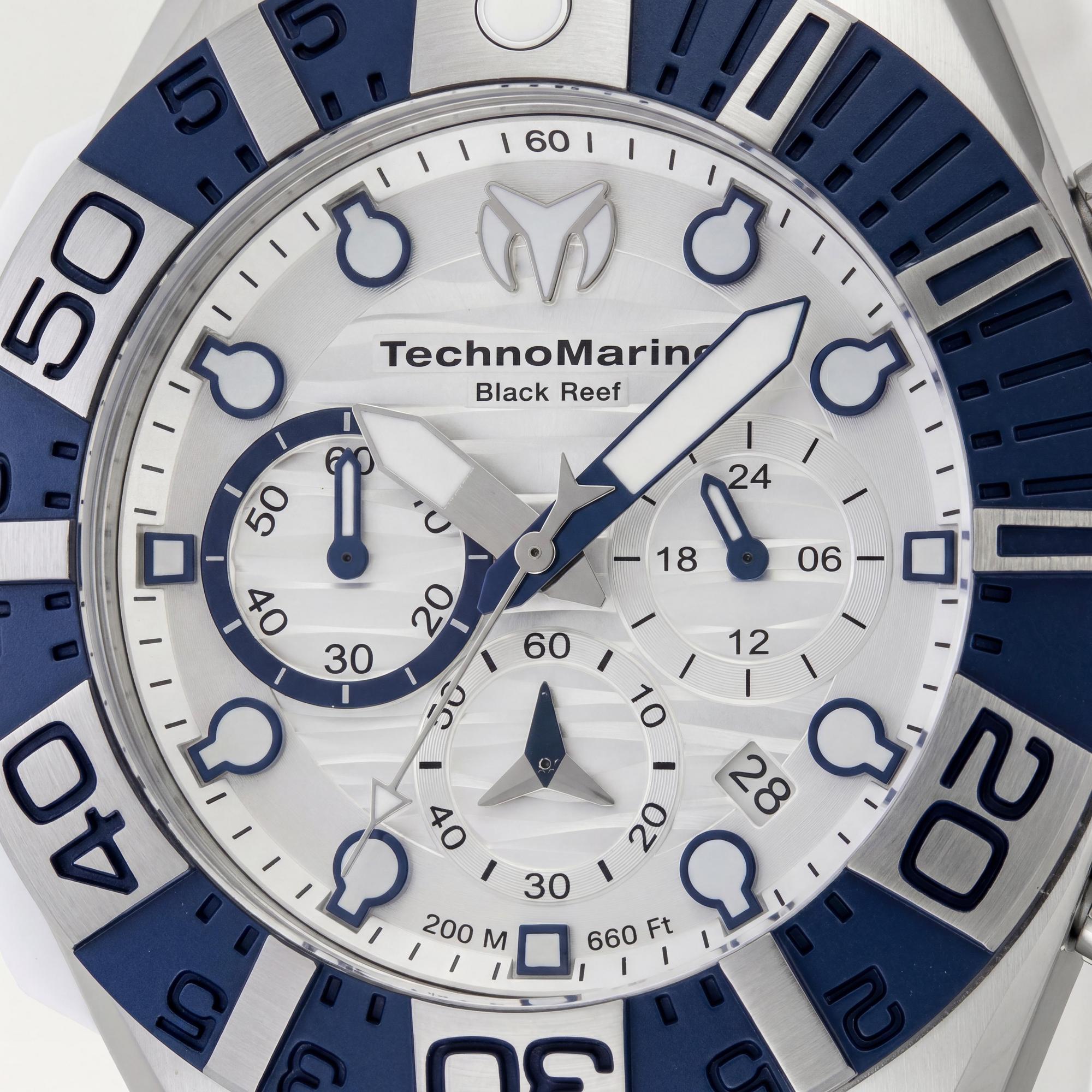 Reloj Cronógrafo para Hombre TechnoMarine Reef TM-523013, Esfera Blanca 45mm, Photo 2