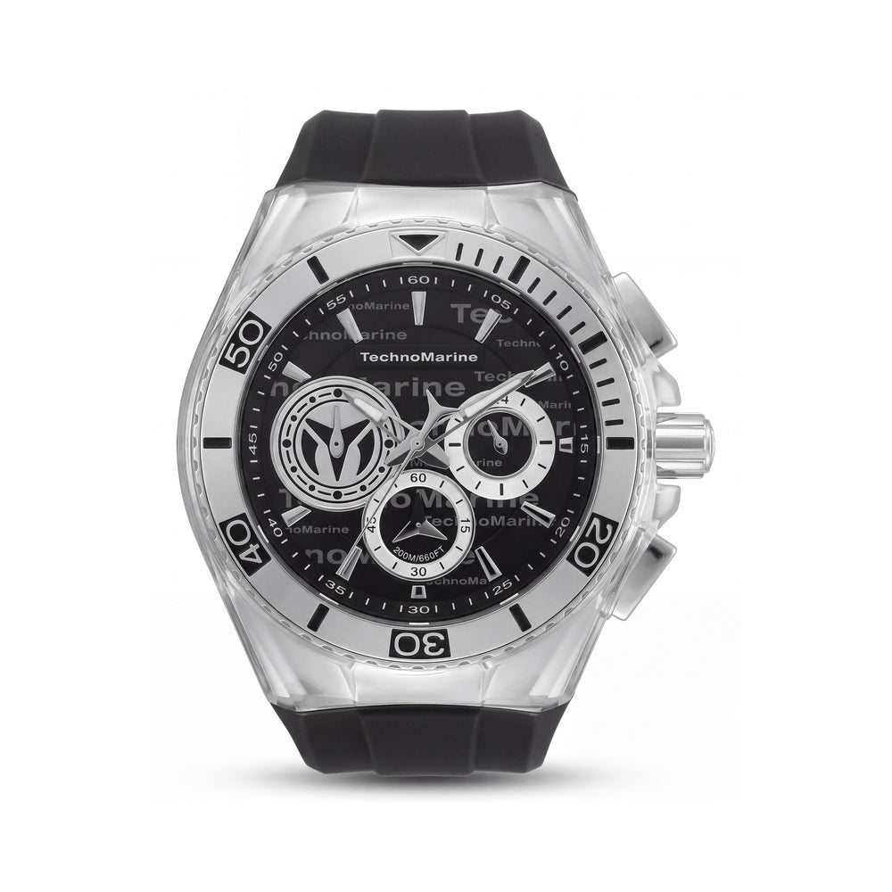 TechnoMarine TM-118119 Silver Stainless Steel Men's Watch, 46mm
