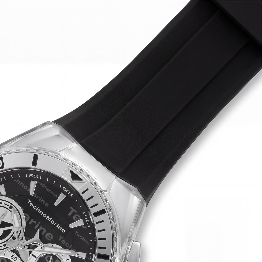 TechnoMarine TM-118119 Men's Watch — side view, Stainless Steel case 46mm