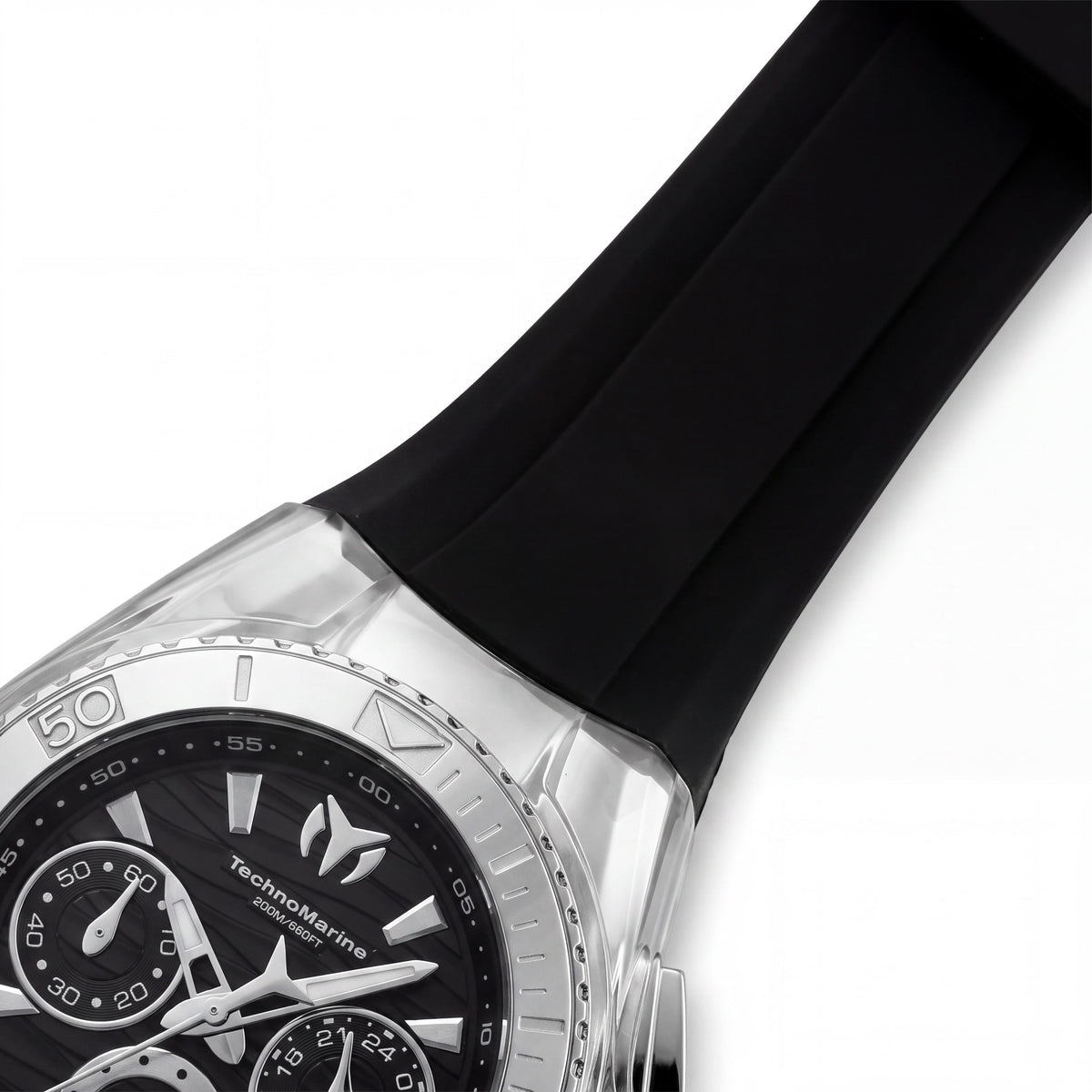 Reloj de cuarzo cronógrafo TechnoMarine TM-120034 Cruise para mujer, luminoso negro y gris, 40.57 mm, Photo 3